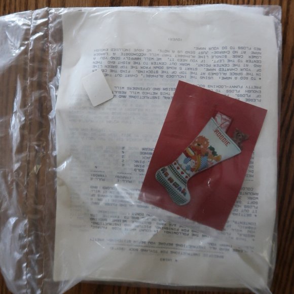 Counted Cross Stitch Toyland (Boy) Christmas Stocking Kit (New-Sealed) - Picture 5 of 8